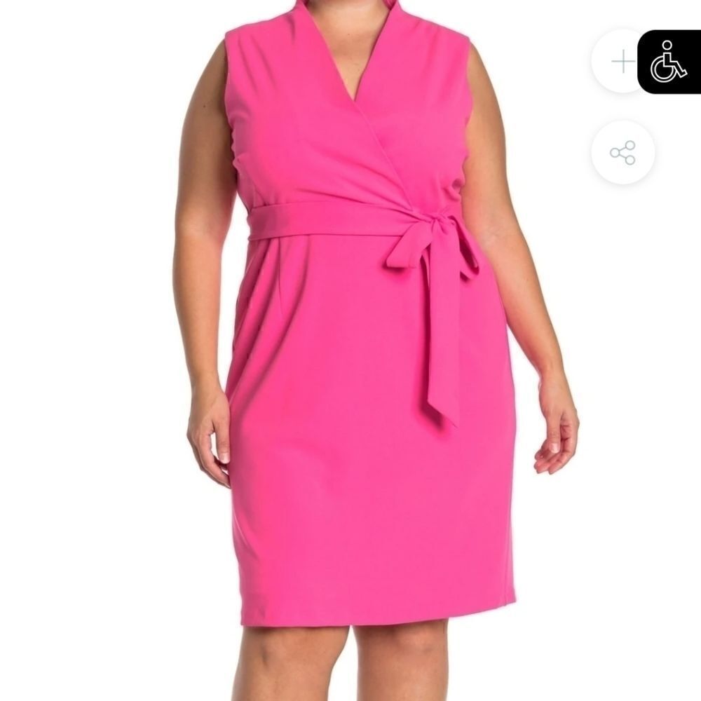 💕💓Alexia Admor SAVANNAH SLEEVELESS WRAP SHEATH1x